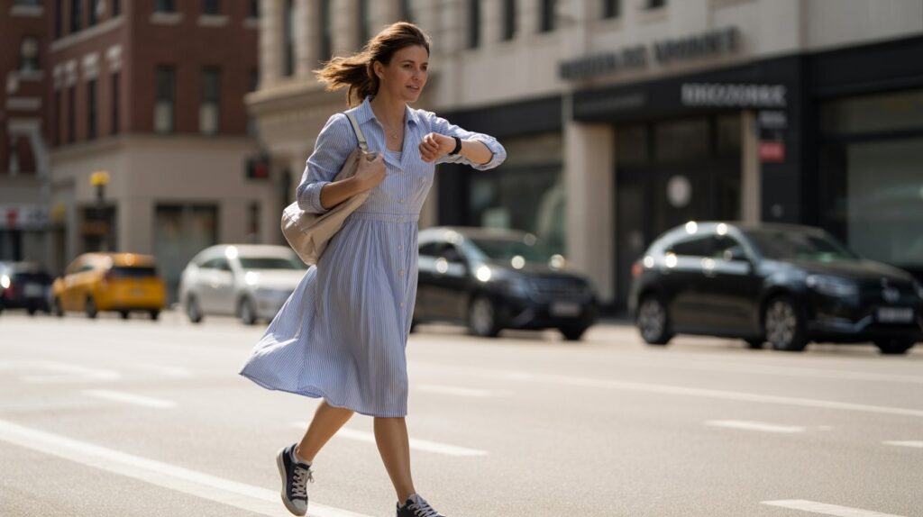 busy-woman-casual-a-line-dress