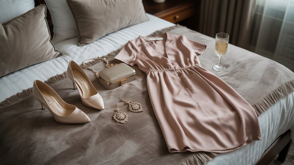 designer-dress-accessories-flat-lay