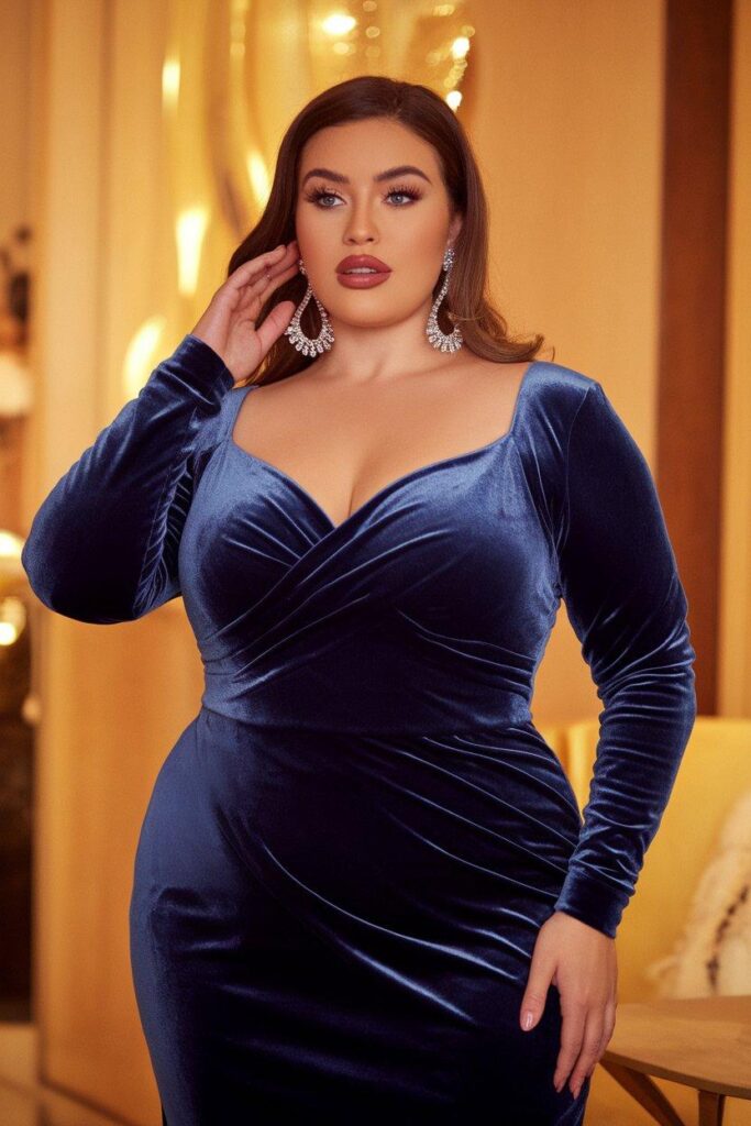 dress for plus size women wedding guest