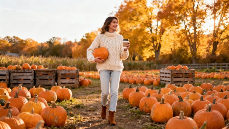 Sweater Weather & Pumpkin Spice: 11 Pumpkin Patch Outfit Ideas You’ll Adore