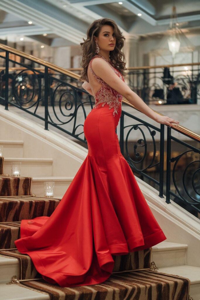 Red prom dress