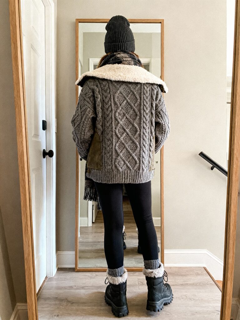 Black Leggings Outfit Winter