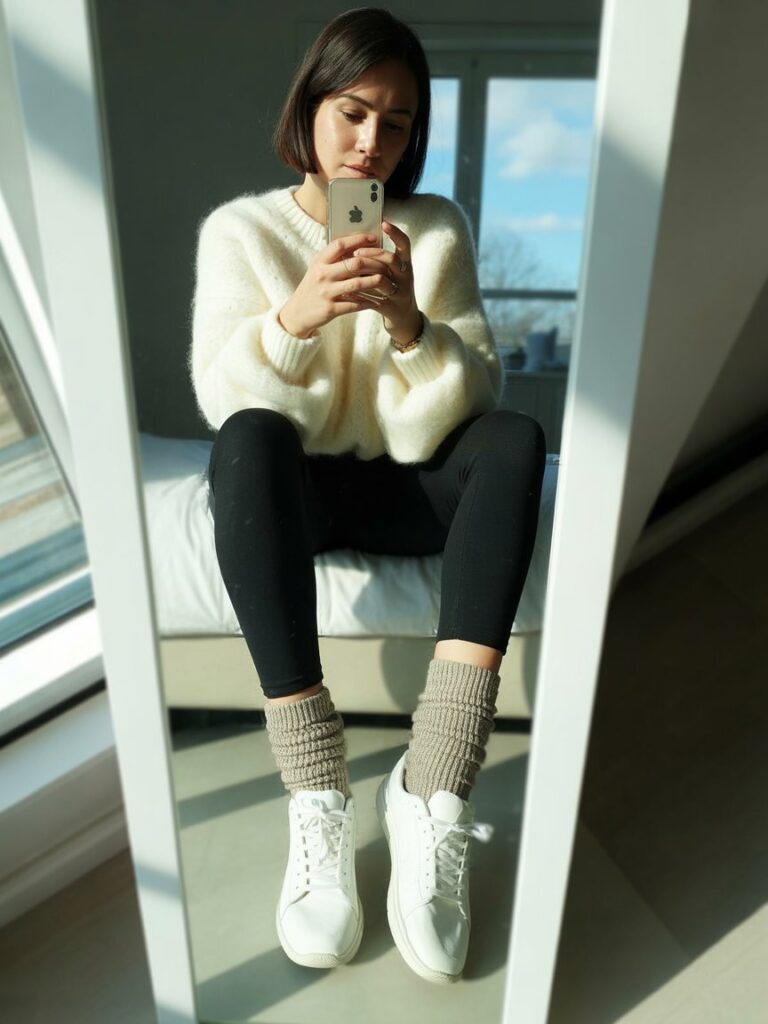 Black Leggings Outfit Winter