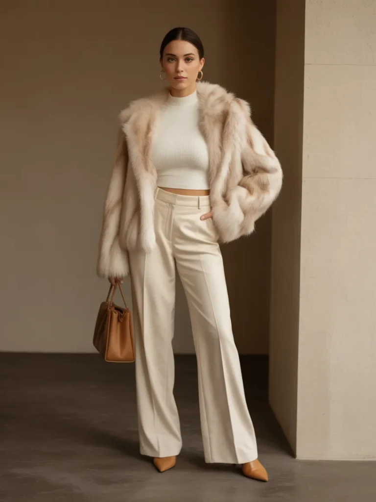 Faux Fur Jacket Outfit