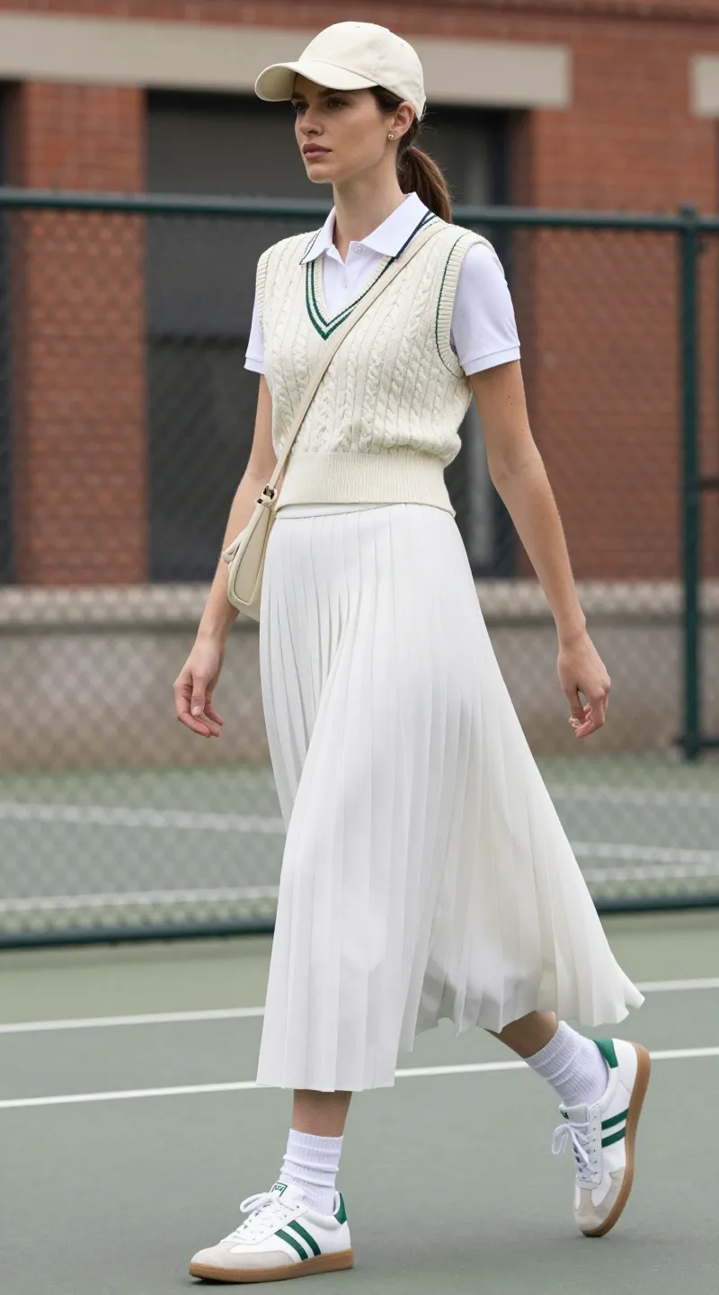 White Long Skirt Outfit Ideas