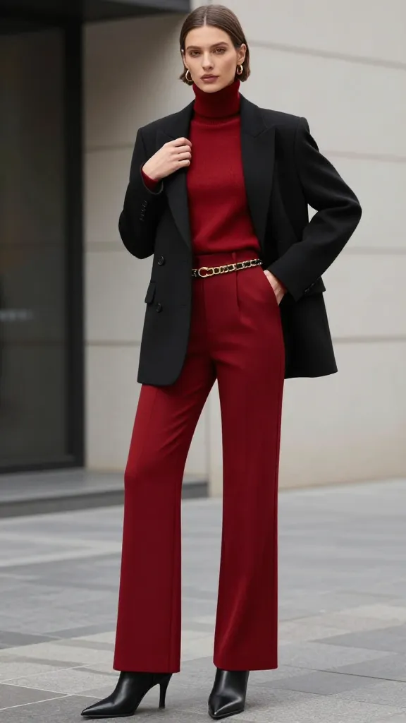 Red and Black Outfits