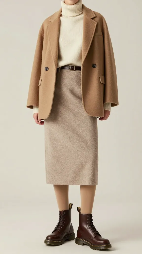 Brown Doc Martens Women Outfit