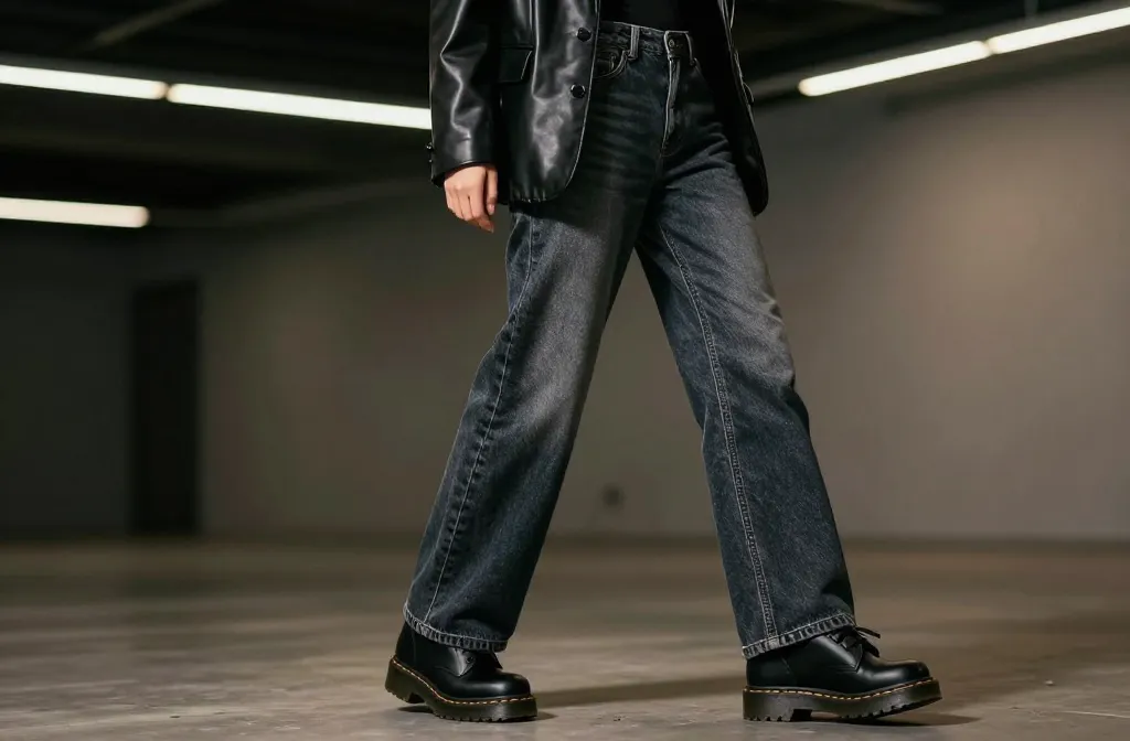 8 Stylish Ways to Wear Doc Martens with Wide-Leg Jeans: Chic Looks