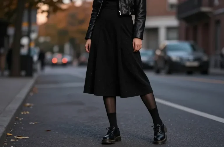 9 Chic Ways to Style Doc Martens with Tights This Season: Editors’ Picks