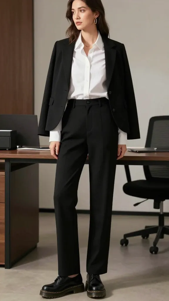 Doc Martens Black Pants Outfit