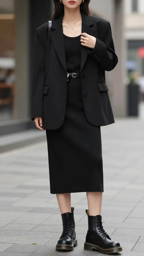 All-Black Doc Martens Outfits