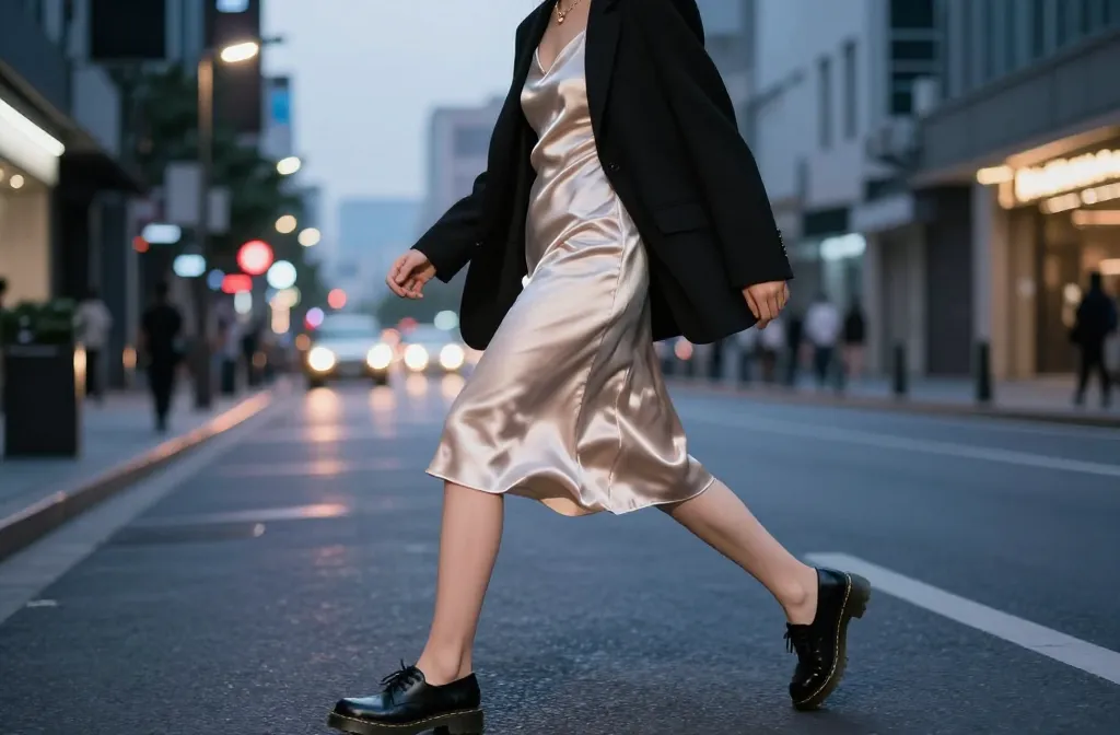 11 Elevated Looks with Black Doc Martens Heels: Chic Edge Unleashed