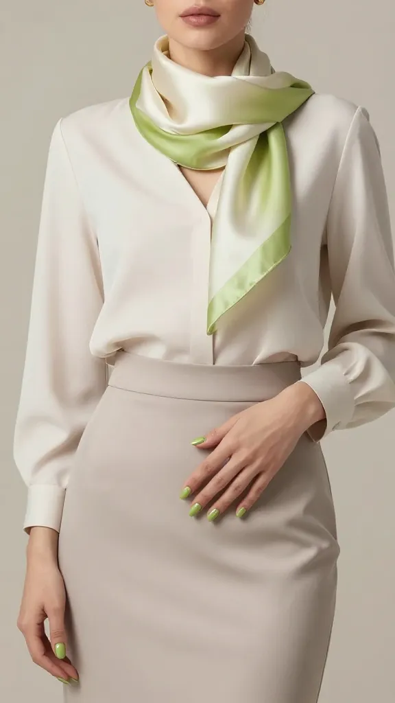 Pastel Green Spring Nails