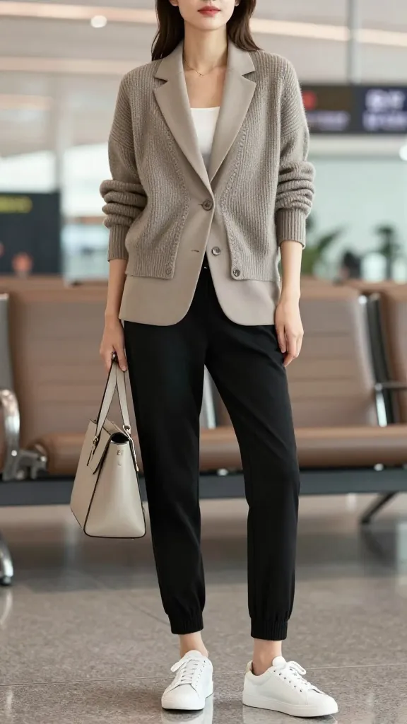 Chic Airport Outfit