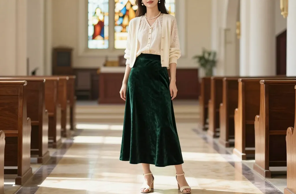 11 Chic Maxi Skirt Church Outfit Ideas That Feel Elegant & Effortless: Effortless Style