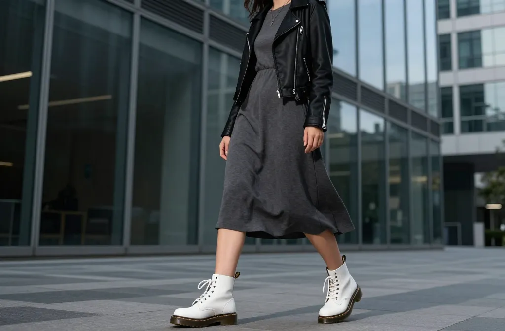 8 Edgy Outfit Ideas That Still Feel Chic: How to Style White Doc Martens Unboxed