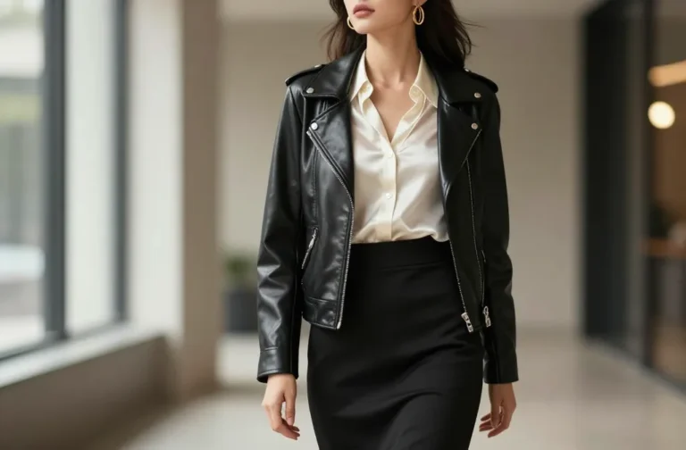 9 Leather Jacket with Skirt Outfit Ideas That Look Instantly Chic: Chic Hacks