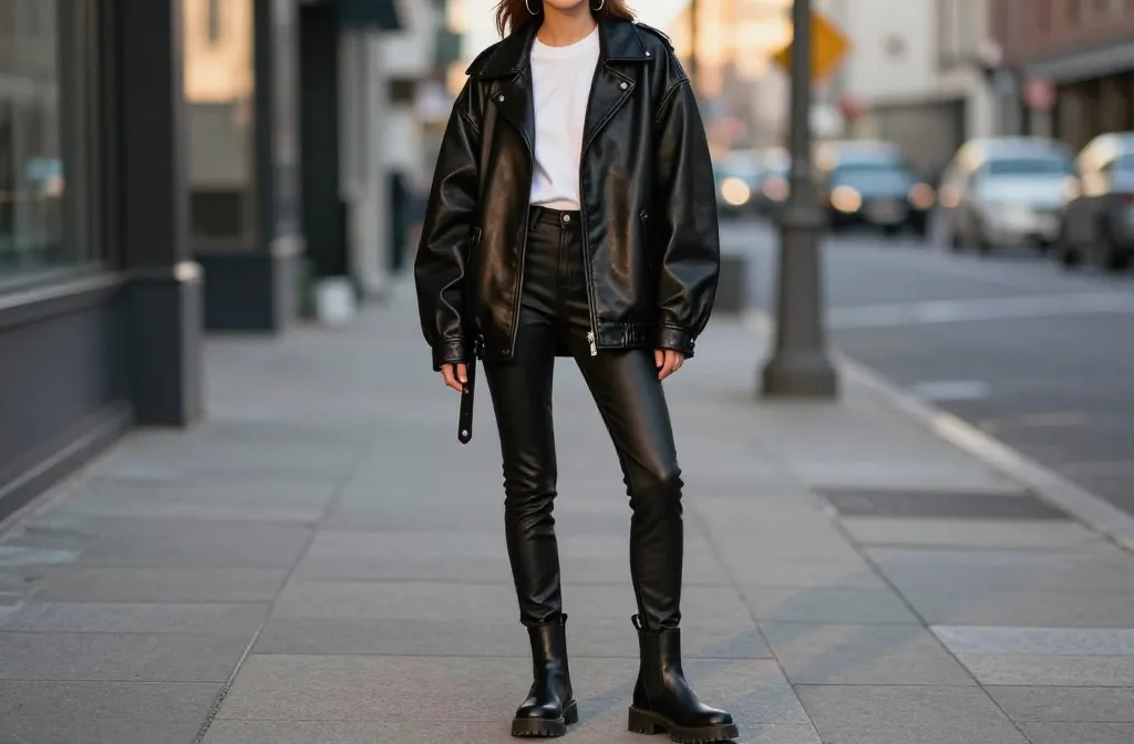 9 Oversized Leather Jacket Outfits That Nail the Off-Duty Model Look Unleashed
