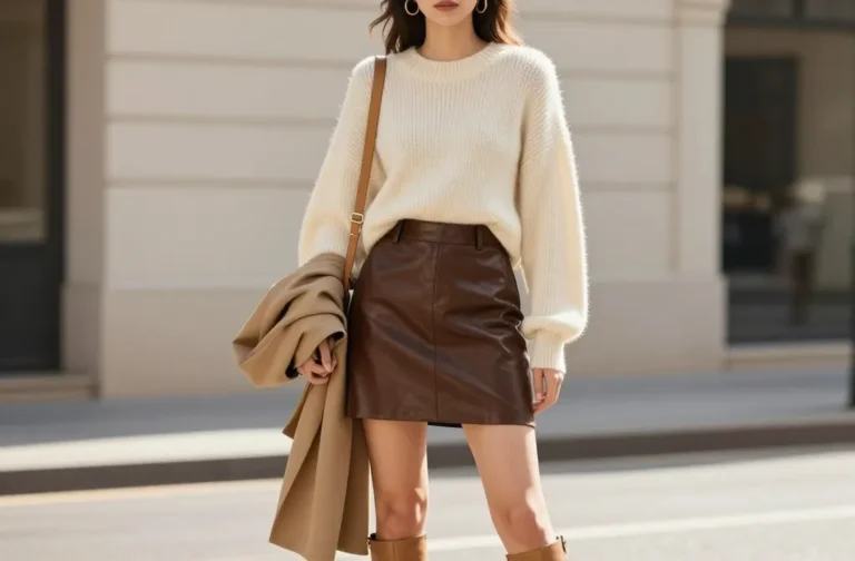 9 Casual Leather Skirt Outfits That Look Effortlessly Cool: Chic Casual Looks
