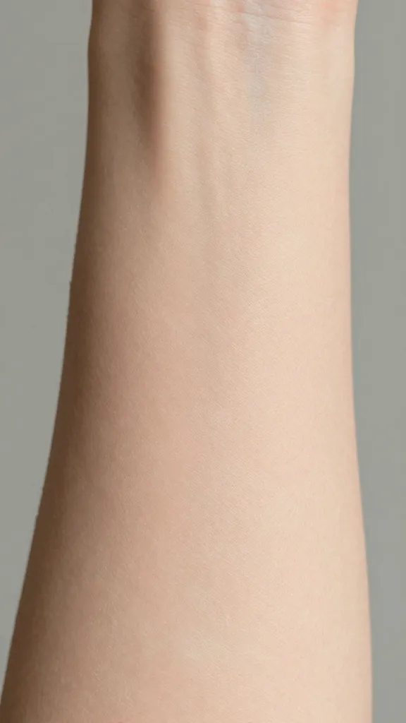 closeup of normal skin forearm with hydrated sheen