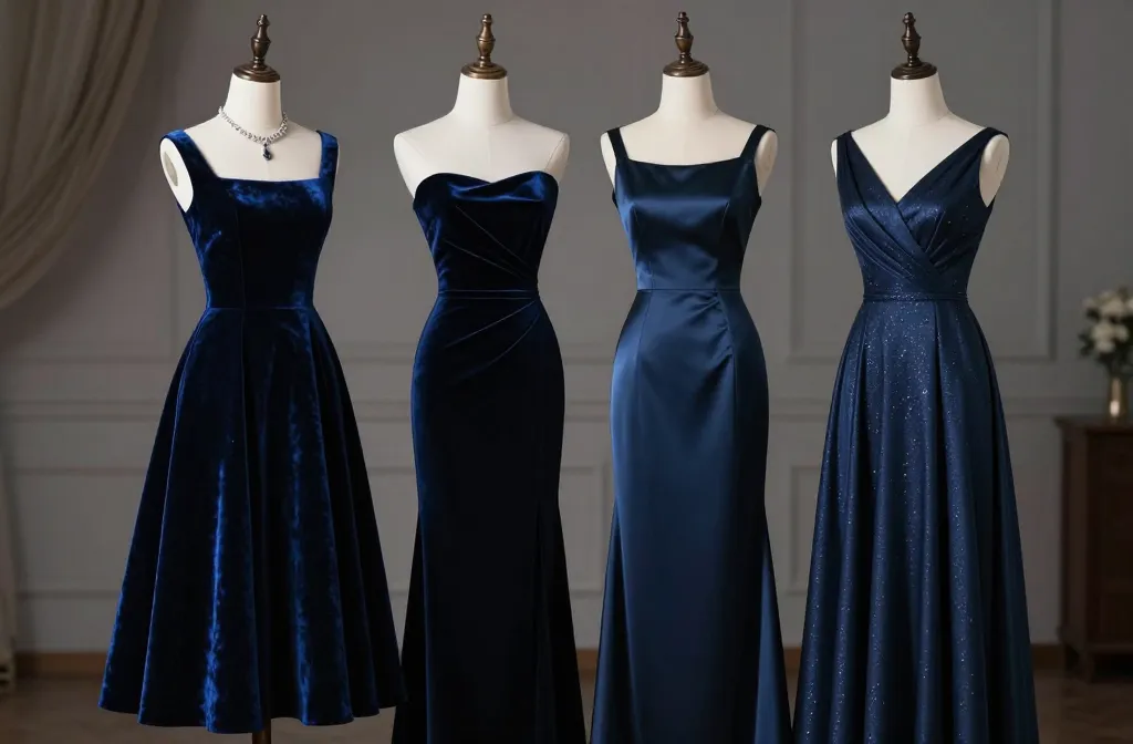 9 Midnight Blue Bridesmaid Dresses That Look Timeless and Elegant: Stunning Selections