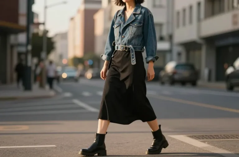 Elevate Casual Style: 10 Denim Moto Jacket Outfit Ideas