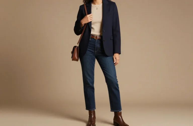 9 Navy Blue and Brown Outfit Ideas That Look Surprisingly Chic: Chic in Seconds