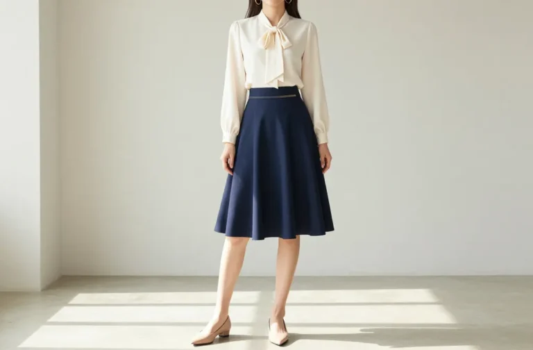 12 Navy Blue Skirt Outfit Ideas That Look Feminine and Chic: Effortless Style