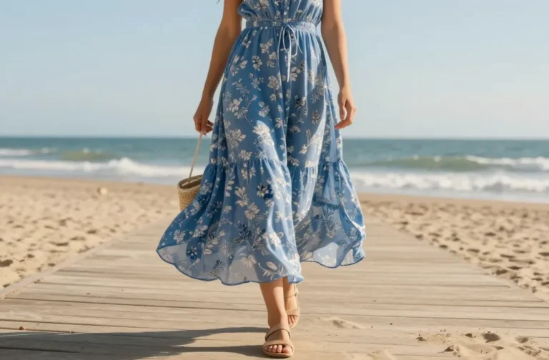 6 Blue Floral Maxi Dresses That Instantly Give You That Calm, Peaceful Summer Vibe — Easy, Breezy Picks